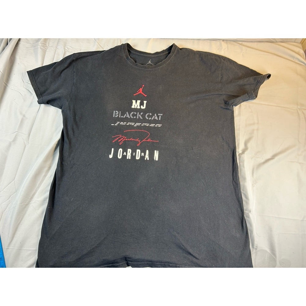 Nike Air Jordan MJ Black Cat T Shirt Mens 3XL Jumpman Graphic Tee